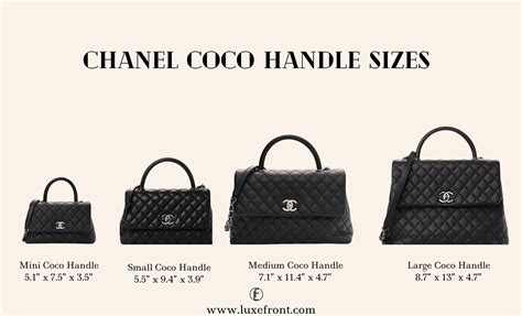 chanel medium coco handle bag|Chanel coco handle sizes.